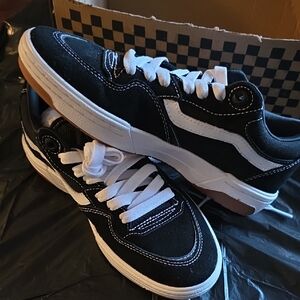 Vans Black and White Skate Sneakers